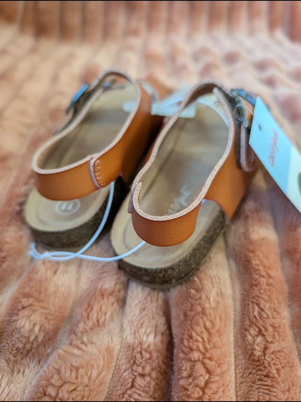 Cat & Jack Toddler Tan Buckle Sandals - Size 11